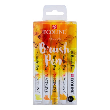 SET TALENS ECOLINE BRUSHPEN 5 COLORI TONI GIALLO