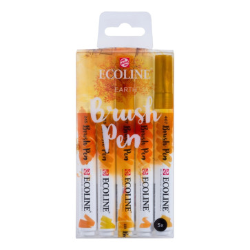 SET TALENS ECOLINE BRUSHPEN 5 COLORI TONI TERRA