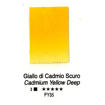 ACQUERELLO FORESTO ½ GODET SERIE 3 H02 GIALLO DI CADMIO SCURO