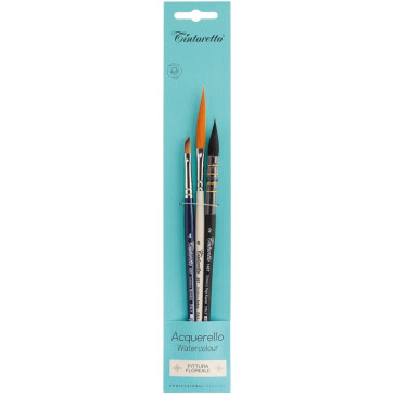 SET PENNELLI ACQUERELLO PITTURA FLOREALE 1407/2 897/6 457/4