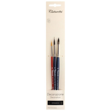 SET 3 PENNELLI DECORAZIONE 97/2 107/6 725/6