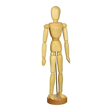 MANICHINO DONNA IN LEGNO ARTI SNODABILI ALTEZZA 40 cm