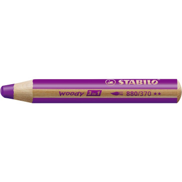 PASTELLO STABILO WOODY 3 IN 1 N. 370 LILLA
