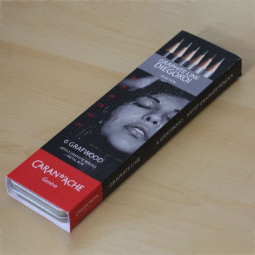 SET 6 MATITE GRAFWOOD CARAN D'ACHE SELEZIONE DIEGO KOI