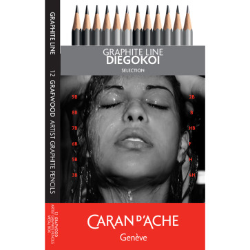 SET 12 MATITE GRAFWOOD CARAN D'ACHE SELEZIONE DIEGO KOI