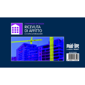 RICEVUTE/FATTURE AFFITTO 50 MODULI AUTORICALCANTI 2 COPIE 9X15cm