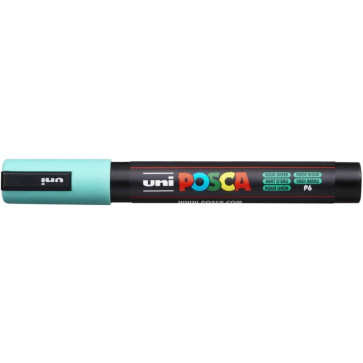 UNI POSCA MEDIO PC-5M 2.5mm COLORE P6 VERDE ACQUA