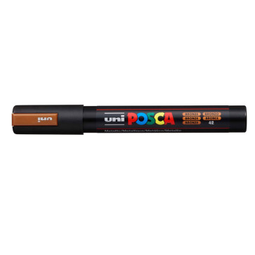 UNI POSCA MEDIO PC-5M 2.5mm COLORE M42 BRONZO METALLICO