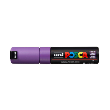 UNI POSCA SCALPELLO PC-8K 8.0mm COLORE VIOLA 12