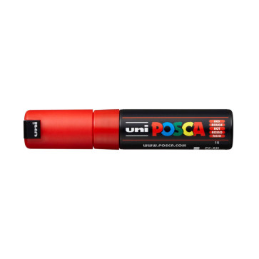 UNI POSCA SCALPELLO PC-8K 8.0mm COLORE ROSSO 15
