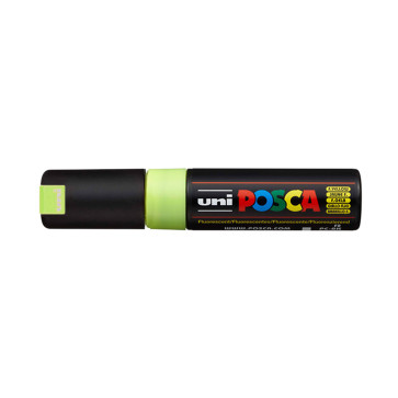 UNI POSCA SCALPELLO PC-8K 8.0mm COLORE GIALLO FLUO F2