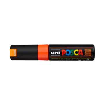 UNI POSCA SCALPELLO PC-8K 8.0mm COLORE ARANCIO FLUO F4