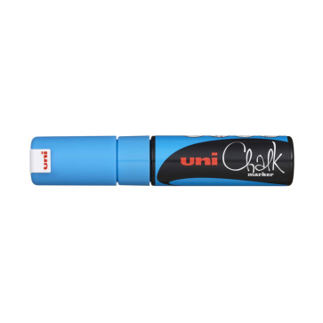 UNI CHALK MARKER 8K 8.0 mm COLORE AZZURRO