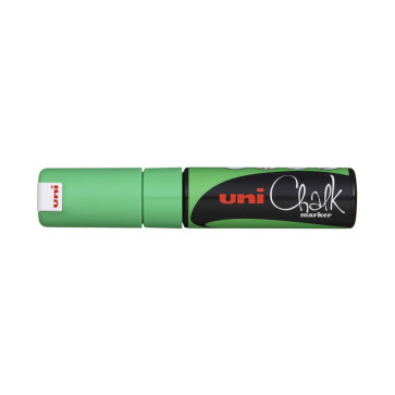 UNI CHALK MARKER 8K 8.0 mm COLORE VERDE FLUORESCENTE