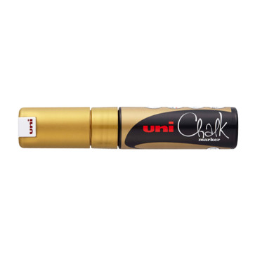 UNI CHALK MARKER 8K 8.0 mm COLORE ORO