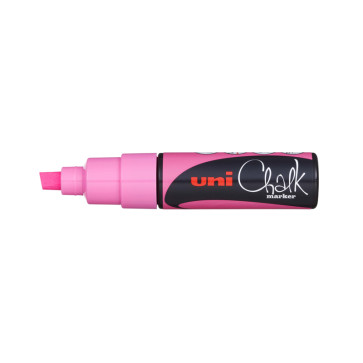 UNI CHALK MARKER 8K 8.0 mm COLORE ROSA FLUORESCENTE