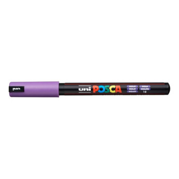 UNI POSCA PENNA PC-1MR/MD 0.7mm COLORE VIOLA 12