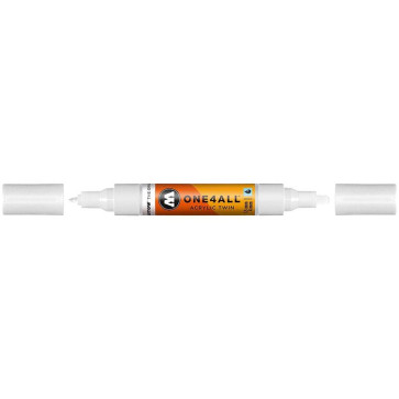 MOLOTOW MARKER 227HS TWIN PUNTE 4mm/1.5mm 160 SIGNAL WHITE