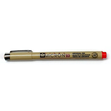 PENNA SAKURA PIGMA MICRON 03 ROSSO TRATTO 0.35 mm
