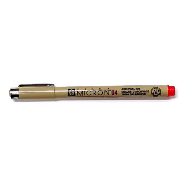 PENNA SAKURA PIGMA MICRON 04 ROSSO TRATTO 0.4 mm