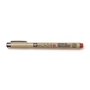 PENNA SAKURA PIGMA MICRON 05 MARRONE TRATTO 0.45 mm