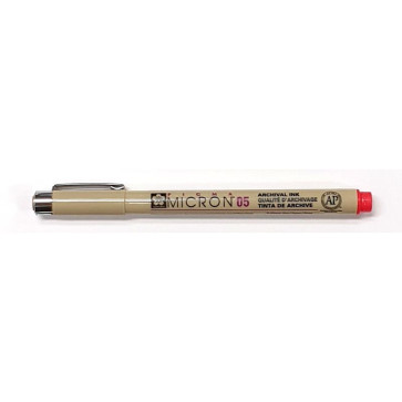 PENNA SAKURA PIGMA MICRON 05 ROSSO TRATTO 0.45 mm