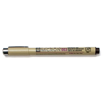 PENNA SAKURA PIGMA MICRON 003 SEPPIA SPESSORE 0.15 mm