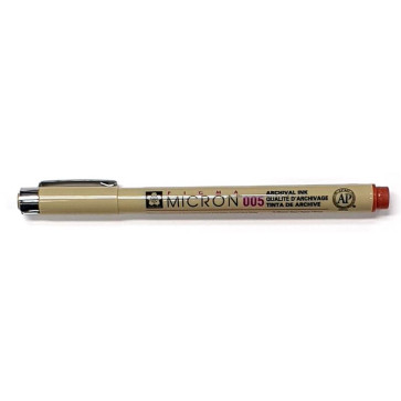 PENNA SAKURA PIGMA MICRON 005 MARRONE SPESSORE 2.0 mm