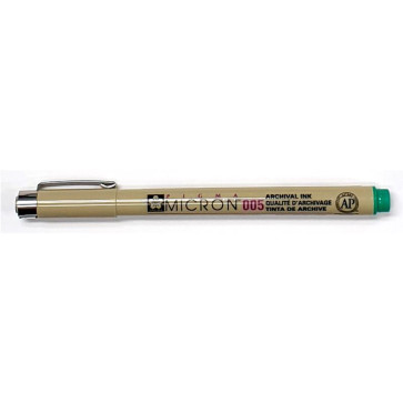 PENNA SAKURA PIGMA MICRON 005 VERDE TRATTO 0.2 mm