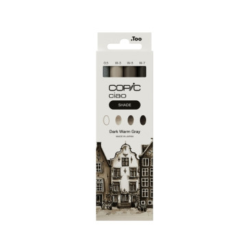 COPIC CIAO SET PENNARELLI 3+1 MULTILINER SHADE DARK WARM GREY COPIC CIAO SET PENNARELLI 3+1 MULTILINER SHADE DARK WARM GREY