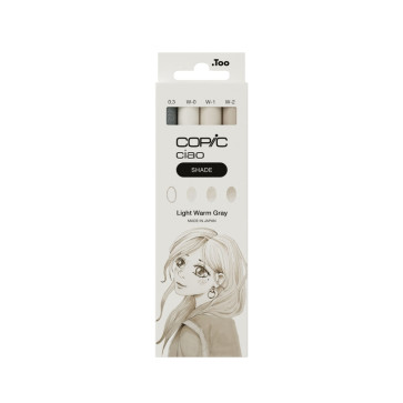 COPIC CIAO SET PENNARELLI 3+1 MULTILINER SHADE LIGHT WARM GREY COPIC CIAO SET PENNARELLI 3+1 MULTILINER SHADE LIGHT WARM GREY