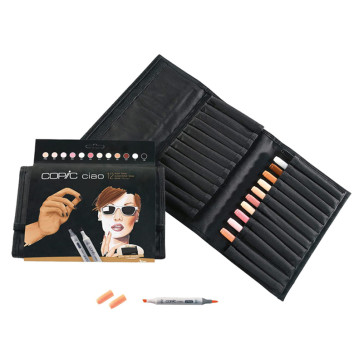 SET COPIC CIAO 12 COLORI TONI PELLE IN ASTUCCIO DI TELA