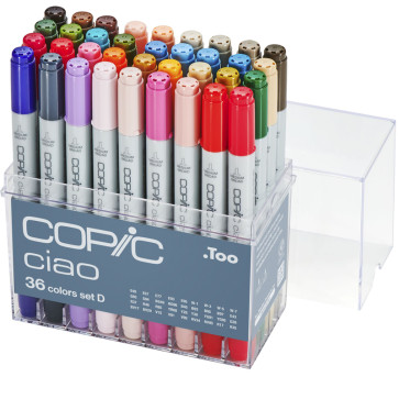 COPIC CIAO SET D 36 COLORI ASSORTITI