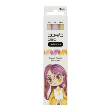 COPIC CIAO SET 3 PENNARELLI LAYER & MIX SUNSET