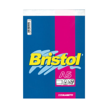 BLOCCO BRISTOL A5 SPILLATO 60 FOGLI 50 g/m² A RIGHE