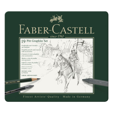 SET PITT GRAPHITE FABER CASTELL ASSORTIMENTO 19 PEZZI