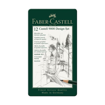 SET 12 MATITE GRAFITE FABER CASTELL 9000 5B/5H