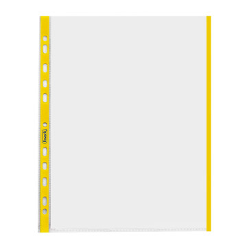BUSTE LISTINO 22X30 BUCCIA BORDO COLORATO GIALLO 10 PEZZI