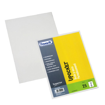 BUSTA A SACCO UPOCKET 15X21 TRASPARENTE LISCIA PEZZO SINGOLO