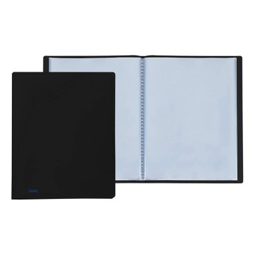 PORTALISTINI 22X30 80 BUSTE COPERTINA NERA FLESSIBILE