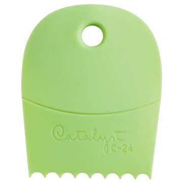 SPATOLA RIGIDA IN SILICONE PRINCETON CATALYST C-24 VERDE