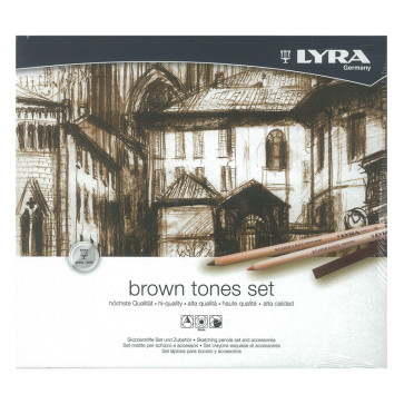 SET LYRA REMBRANDT BROWN TONES ASSORTIMENTO 25 PEZZI