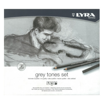 SET LYRA REMBRANDT GREY TONES ASSORTIMENTO 25 PEZZI