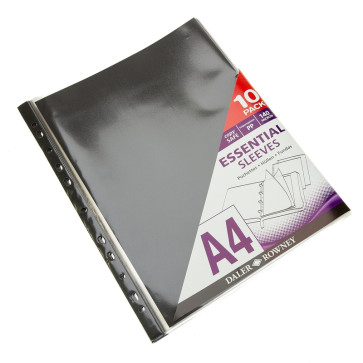 CONFEZIONE 10 BUSTE LISTINO CON CARTA NERA A4