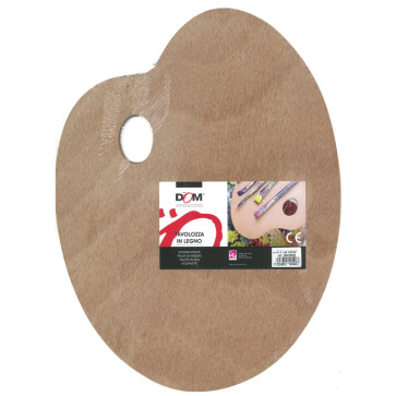 TAVOLOZZA OVALE IN LEGNO 30X40 cm