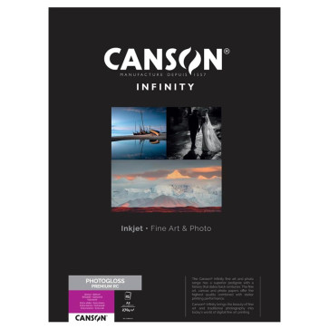 CANSON PHOTOGLOSS PREMIUM RC 270 g/m² A2 42x59,4cm 25 FOGLI