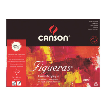BLOCCO CANSON FIGUERAS 24X33cm 10 FOGLI 290 g/m²