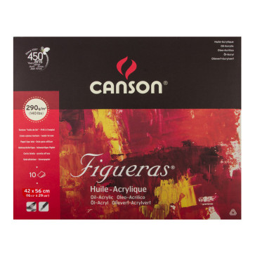 BLOCCO CANSON FIGUERAS 42X56cm 10 FOGLI 290 g/m²