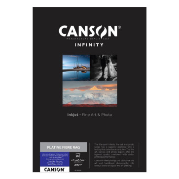 CANSON PLATINE FIBRE RAG 310 g/m² A3+ 32.9X48.3 25f 100% COTONE