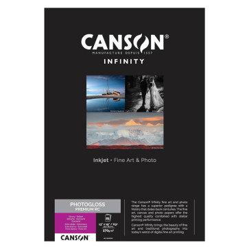 CANSON PHOTOGLOSS PREMIUM RC 270 g/m² A3+ 32,9X48,3cm 25 FOGLI